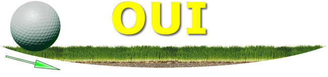 Divot situé après la frappe de balle